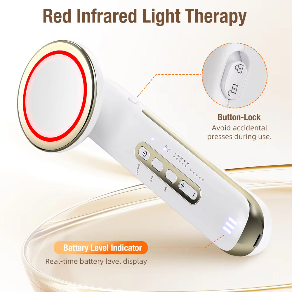 5-in-1 Ultrasonic EMS Body Sculpting & Facial Infrared Beauty Device