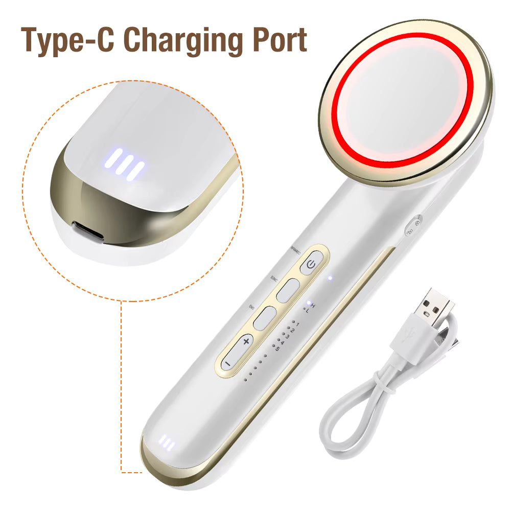 5-in-1 Ultrasonic EMS Body Sculpting & Facial Infrared Beauty Device