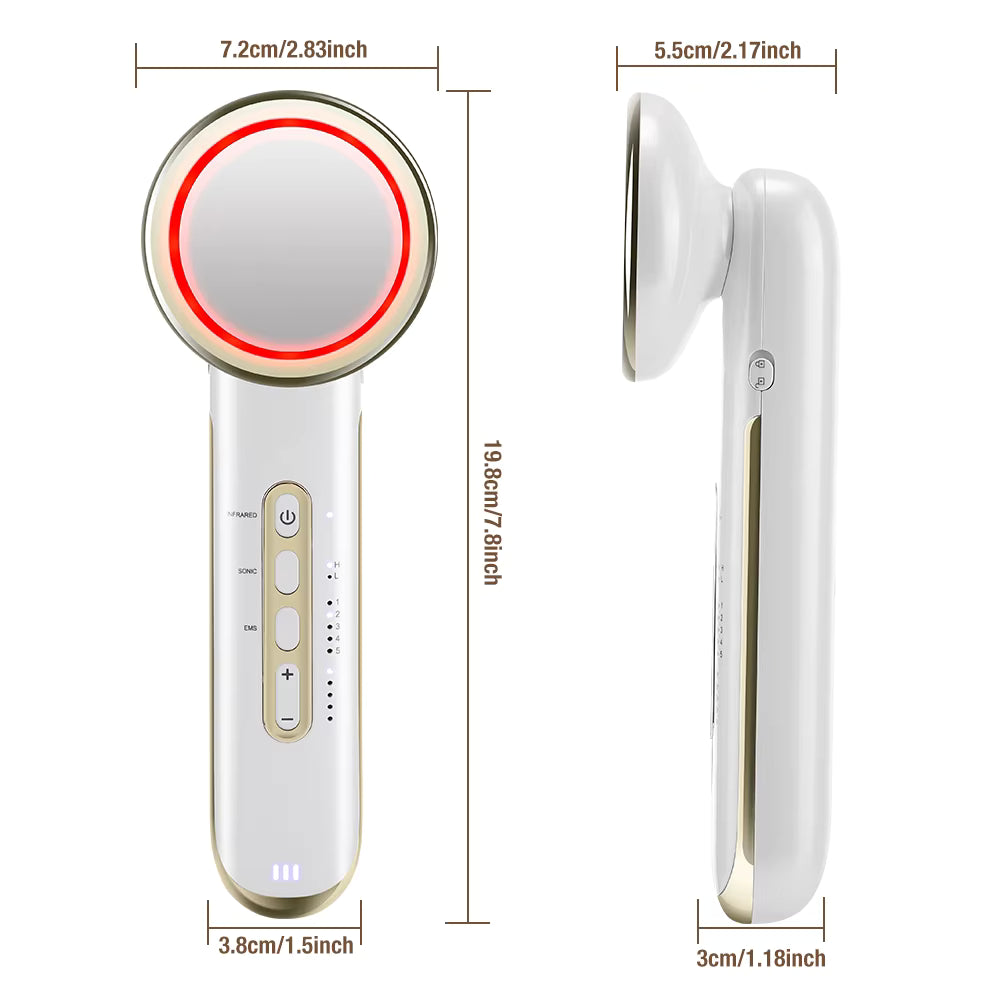 5-in-1 Ultrasonic EMS Body Sculpting & Facial Infrared Beauty Device
