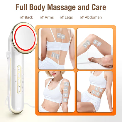 5-in-1 Ultrasonic EMS Body Sculpting & Facial Infrared Beauty Device