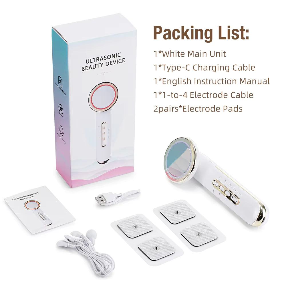 5-in-1 Ultrasonic EMS Body Sculpting & Facial Infrared Beauty Device